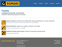 Tablet Screenshot of gruasromani.com